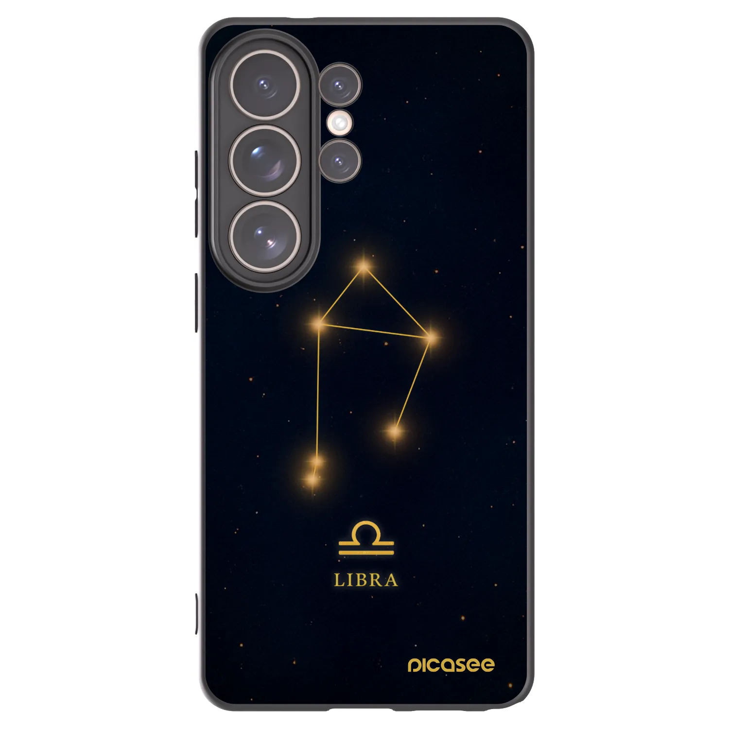 Picasee silikónový čierny obal pre Samsung Galaxy S26 Ultra - LIBRA