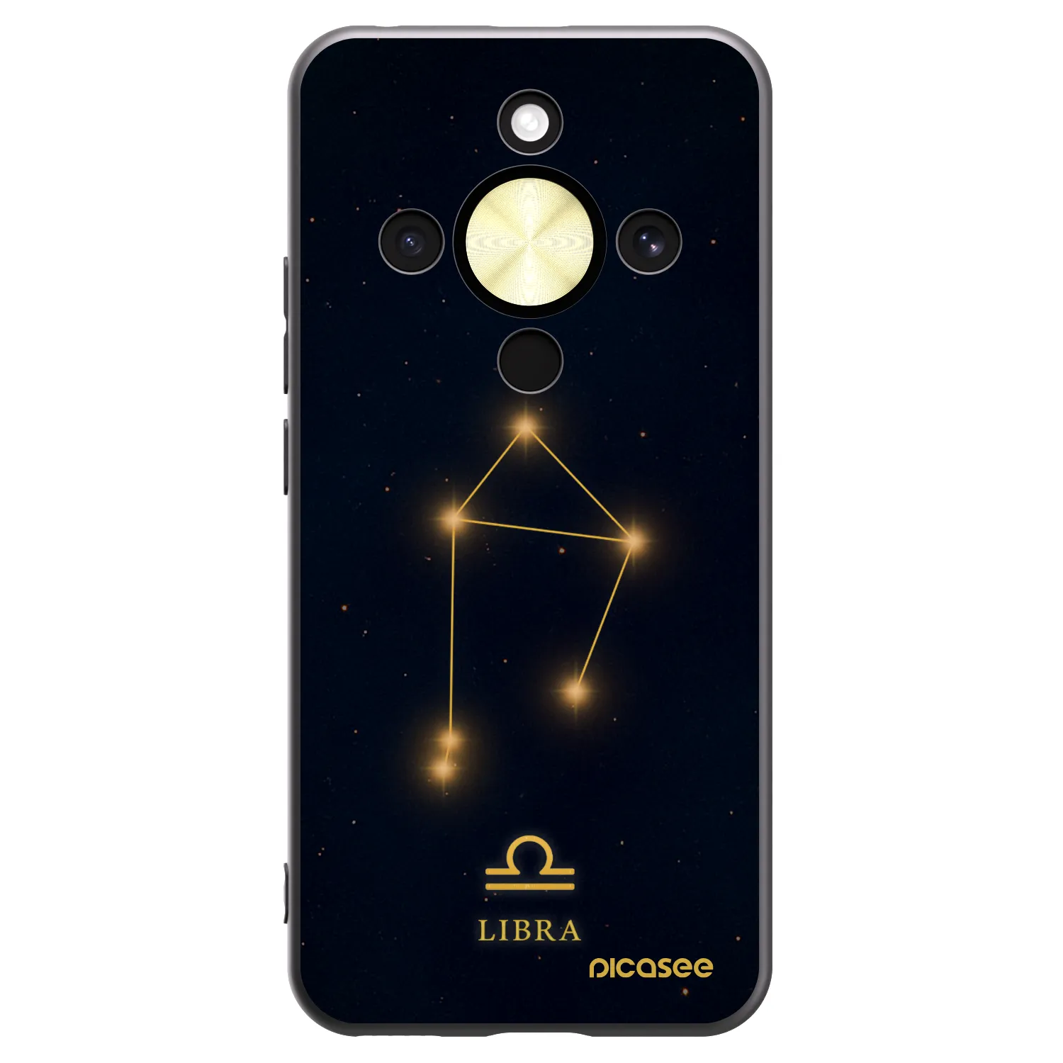 Picasee silikónový čierny obal pre Honor Magic8 Lite 5G - LIBRA
