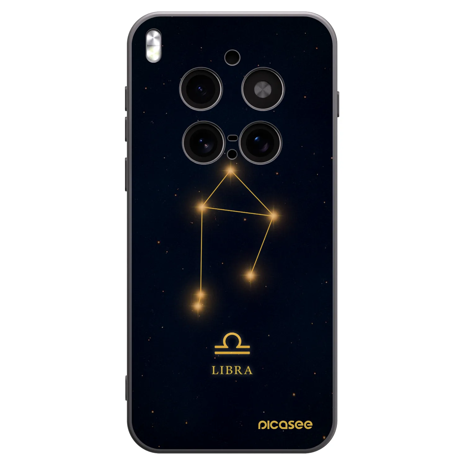 Picasee silikónový čierny obal pre Vivo X300 Pro - LIBRA