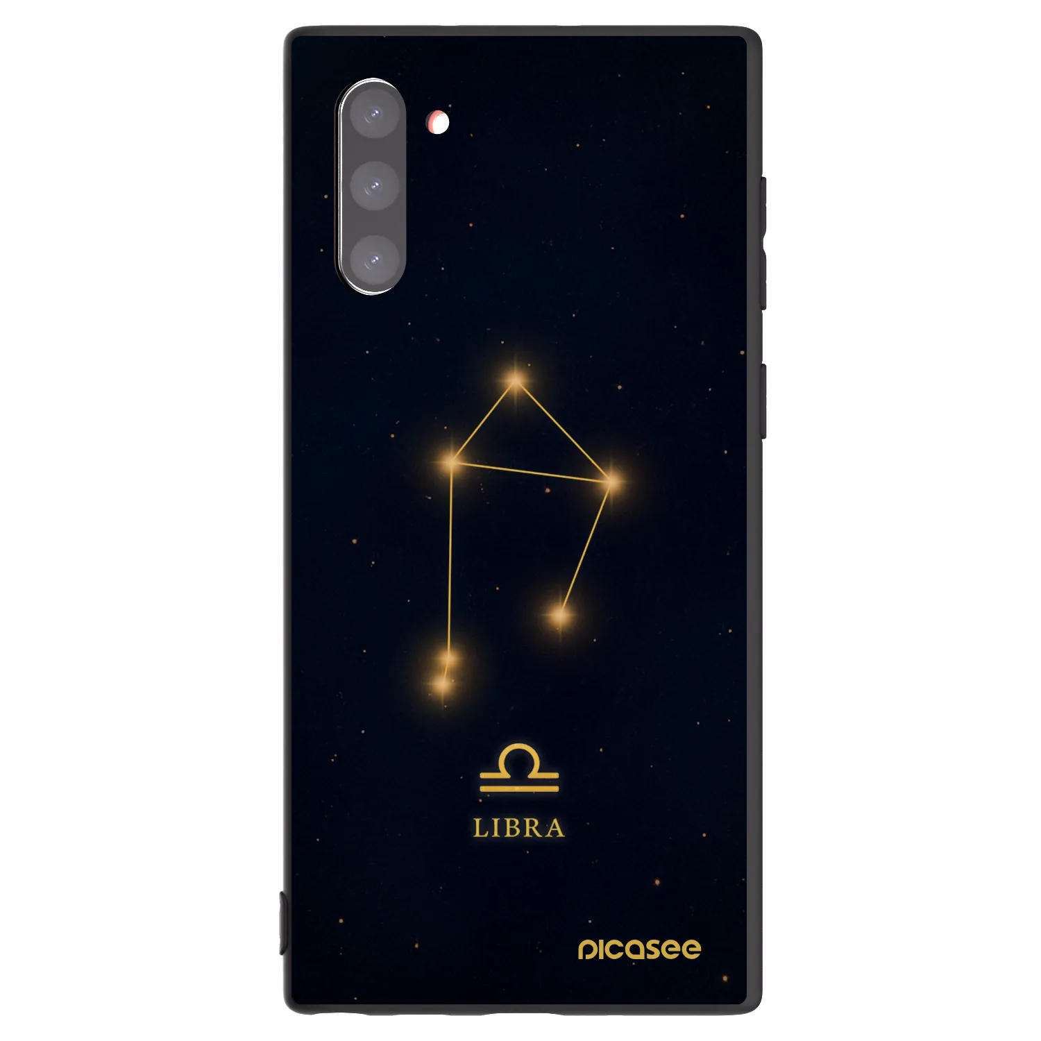 Picasee silikónový čierny obal pre Samsung Galaxy Note 10 N970F - LIBRA