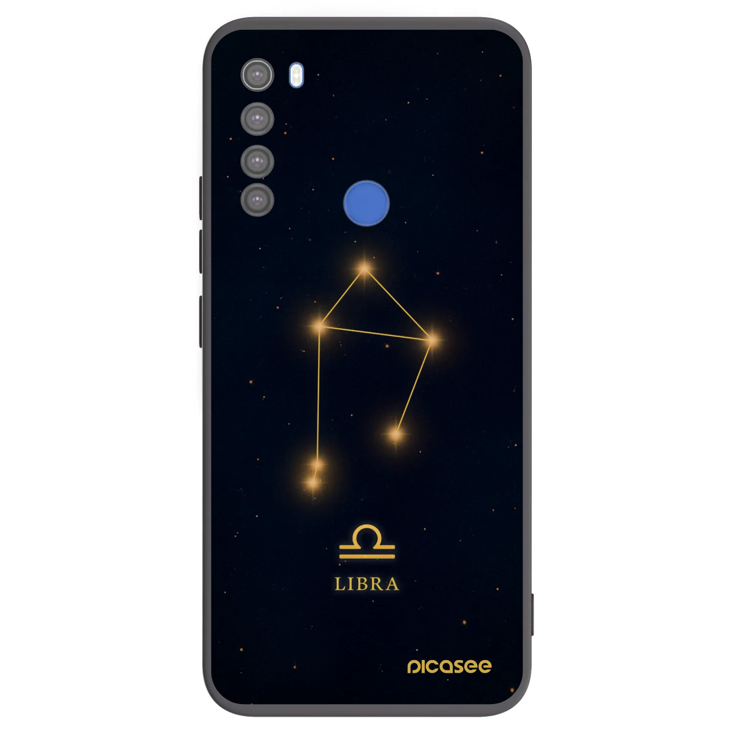 Picasee silikónový čierny obal pre Xiaomi Redmi Note 8T - LIBRA