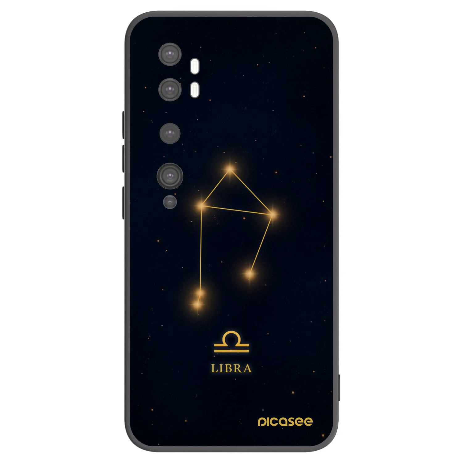 Picasee silikónový čierny obal pre Xiaomi Mi Note 10 (Pro) - LIBRA