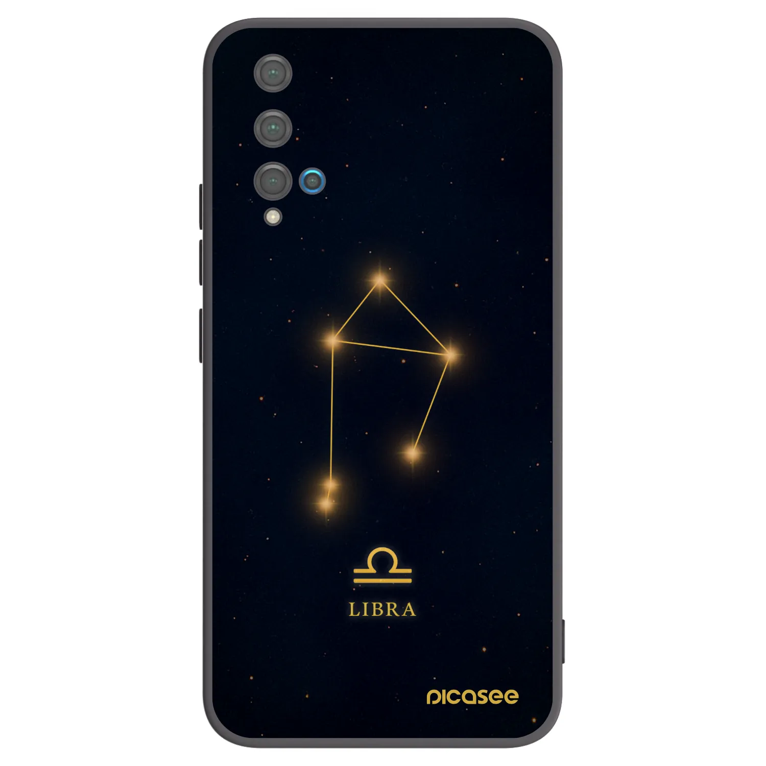 Picasee silikónový čierny obal pre Huawei Nova 5T - LIBRA
