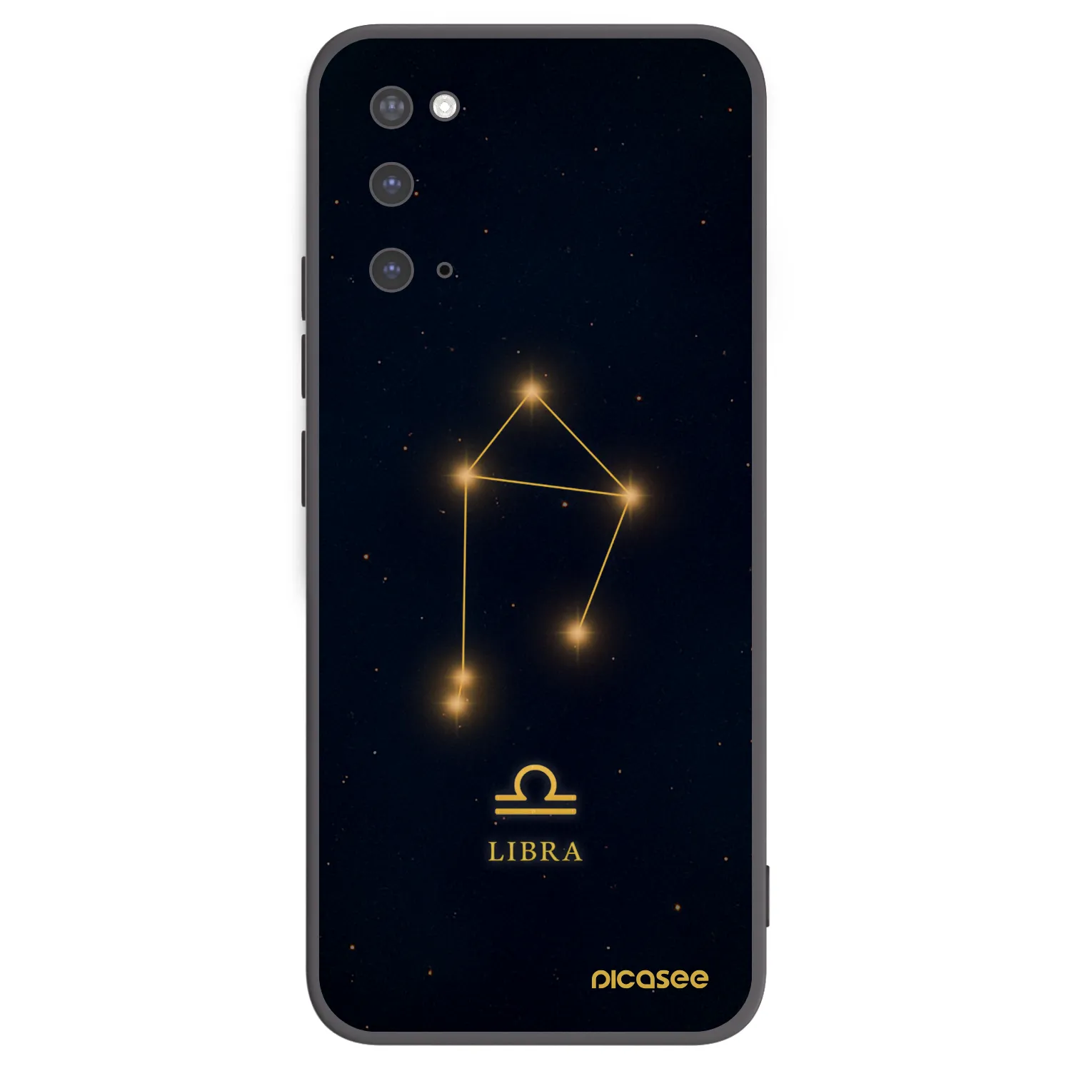 Picasee silikónový čierny obal pre Samsung Galaxy S20 G980F - LIBRA