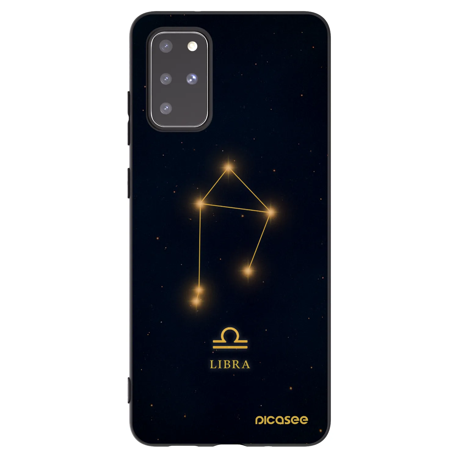 Picasee silikónový čierny obal pre Samsung Galaxy S20+ G985F - LIBRA