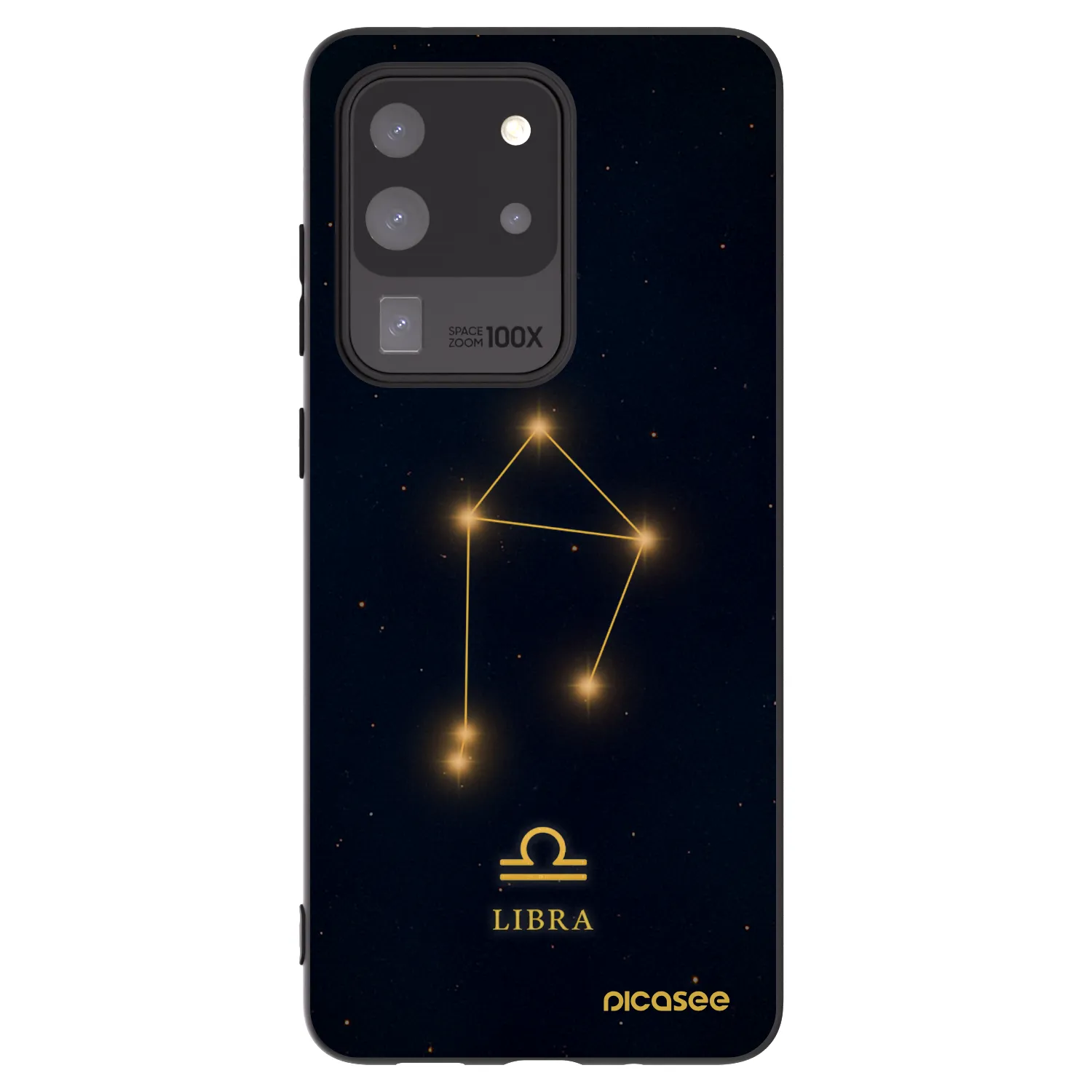 Picasee silikónový čierny obal pre Samsung Galaxy S20 Ultra 5G G988F - LIBRA