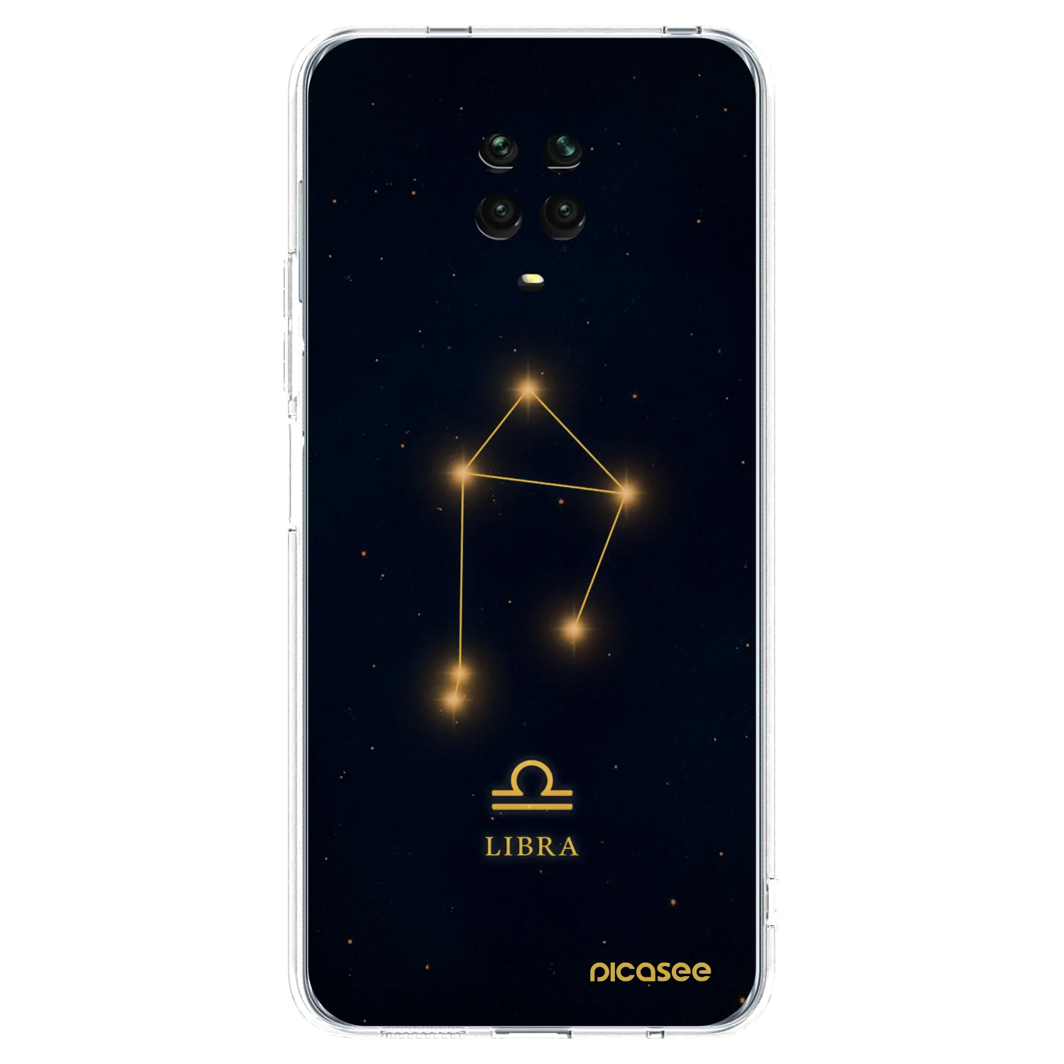 Picasee silikónový prehľadný obal pre Xiaomi Redmi Note 9 Pro - LIBRA