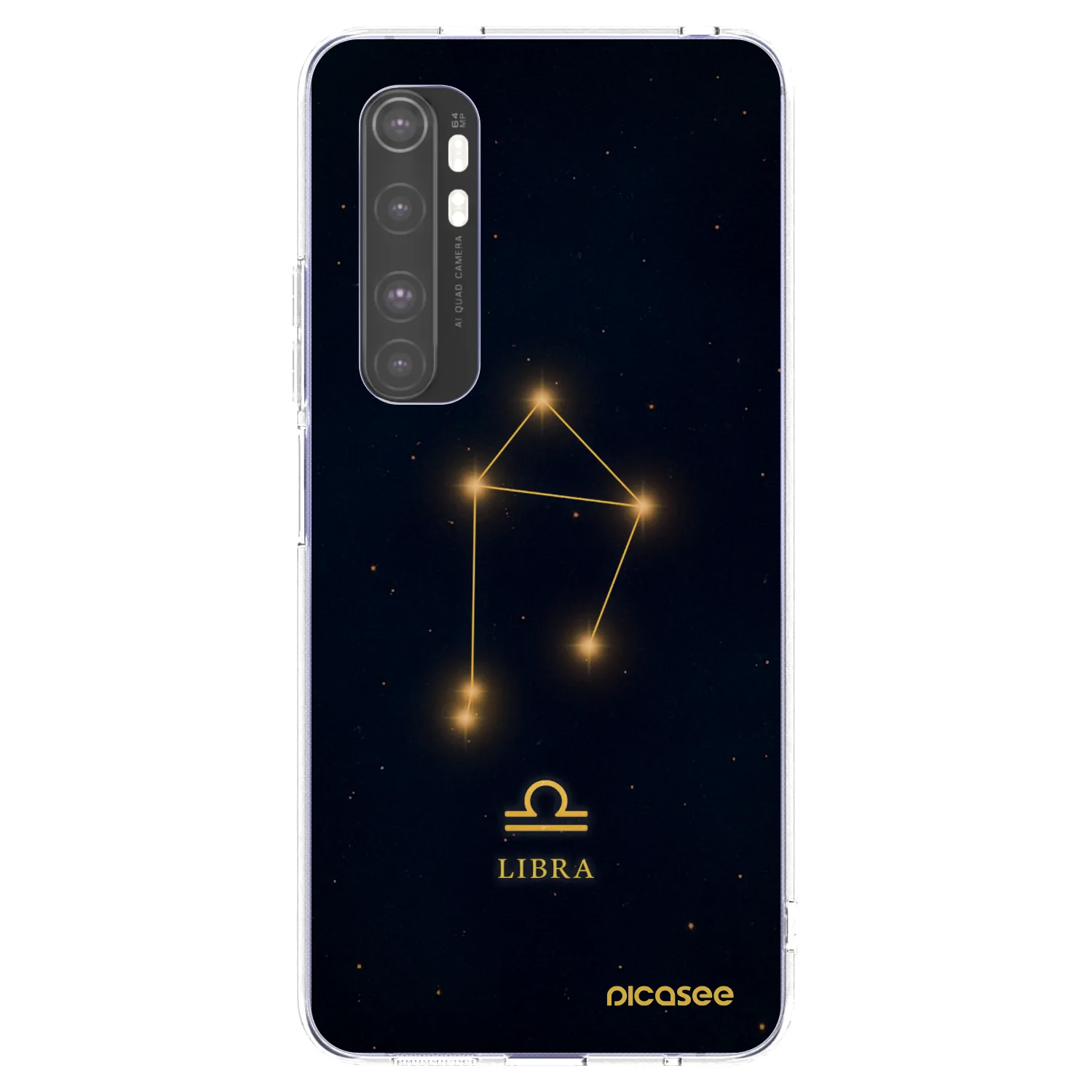 Picasee silikónový prehľadný obal pre Xiaomi Mi Note 10 Lite - LIBRA