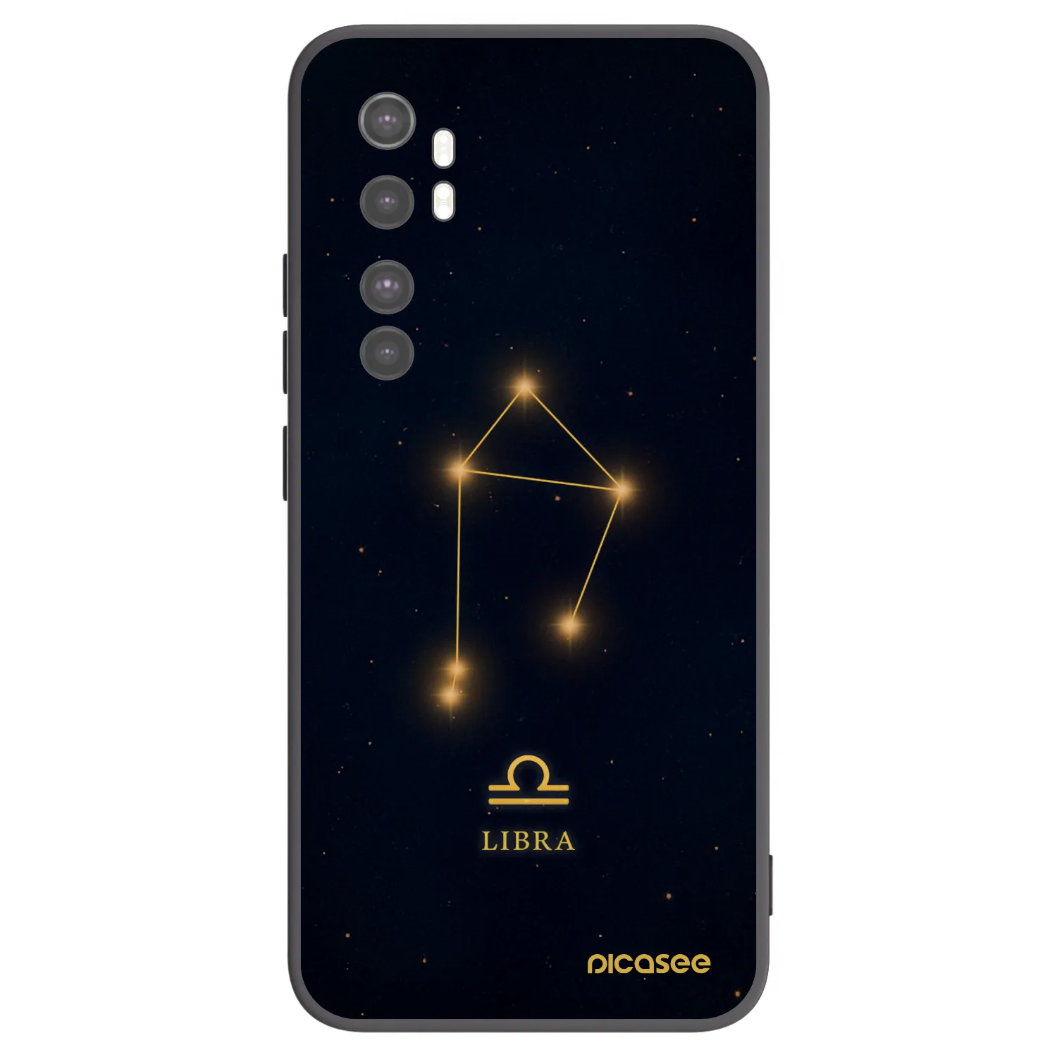 Picasee silikónový čierny obal pre Xiaomi Mi Note 10 Lite - LIBRA