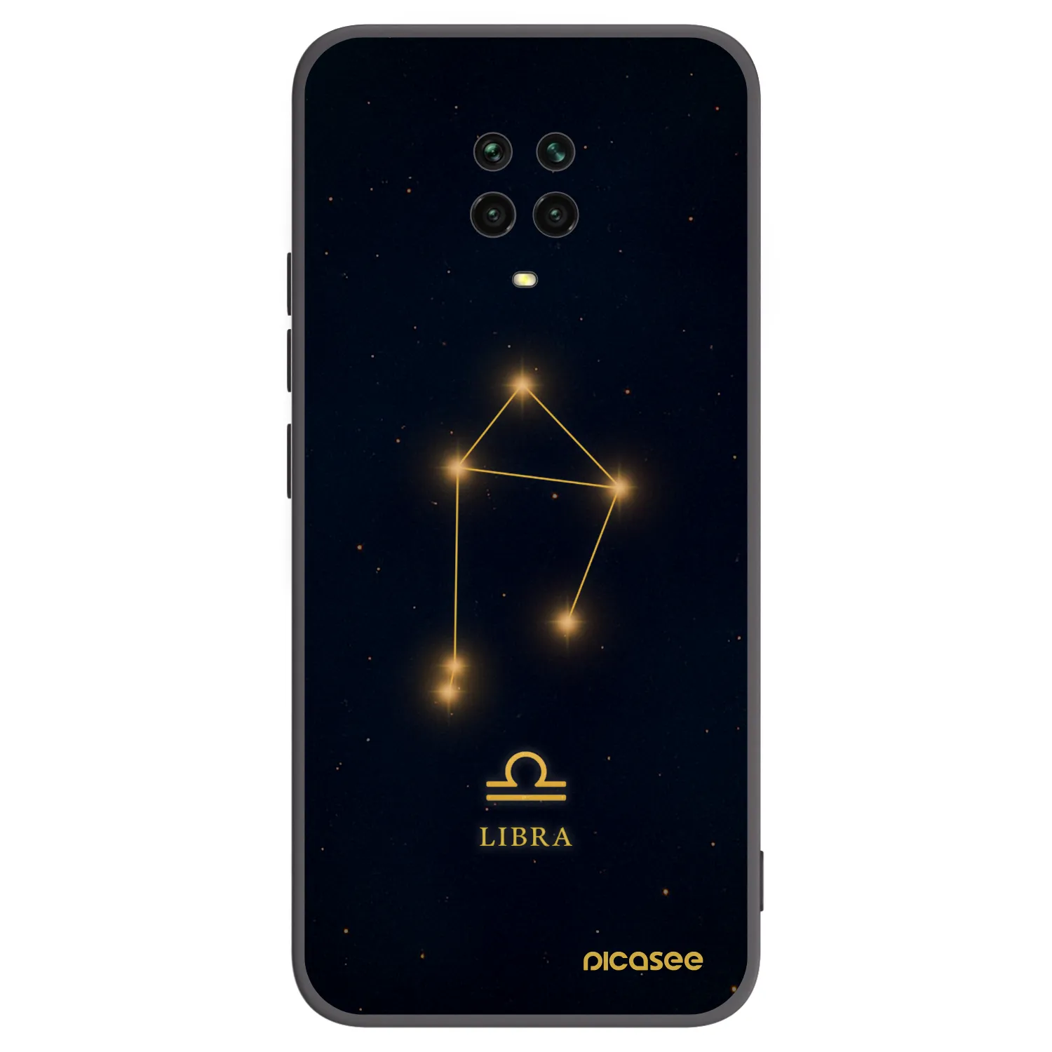Picasee silikónový čierny obal pre Xiaomi Redmi Note 9S - LIBRA