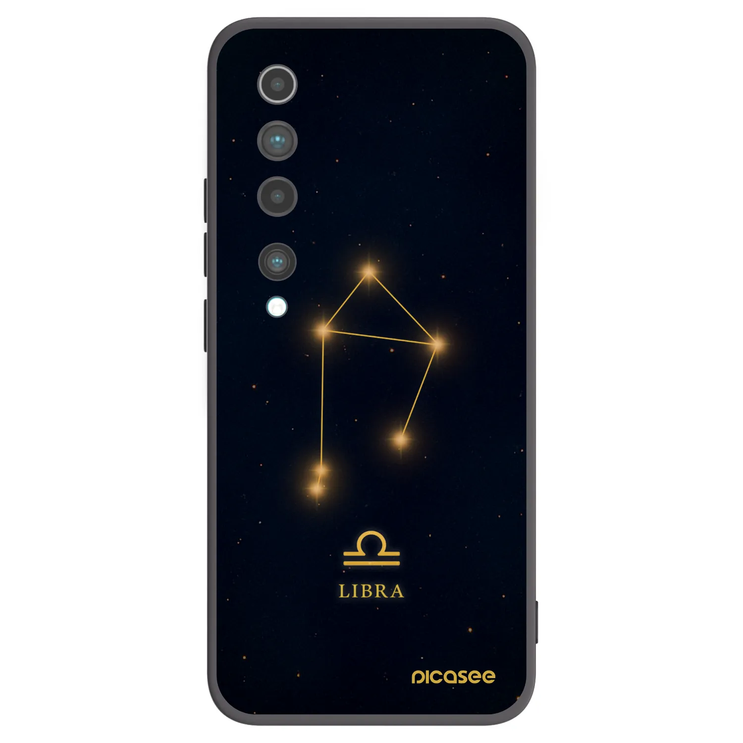 Picasee silikónový čierny obal pre Xiaomi Mi 10 - LIBRA