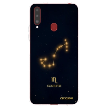 Picasee silikónový prehľadný obal pre Samsung Galaxy A20s - SCORPIO