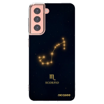 Picasee silikónový prehľadný obal pre Samsung Galaxy S21 5G G991B - SCORPIO