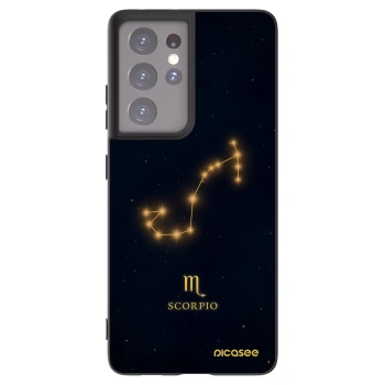 Picasee silikónový čierny obal pre Samsung Galaxy S21 Ultra 5G G998B - SCORPIO