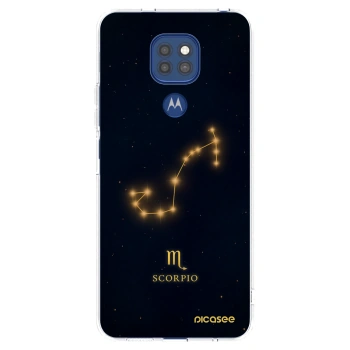 Picasee silikónový prehľadný obal pre Motorola Moto G9 Play - SCORPIO