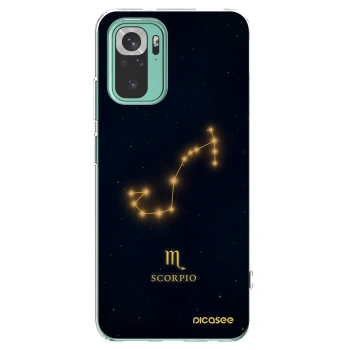 Picasee silikónový prehľadný obal pre Xiaomi Redmi Note 10 Pro - SCORPIO