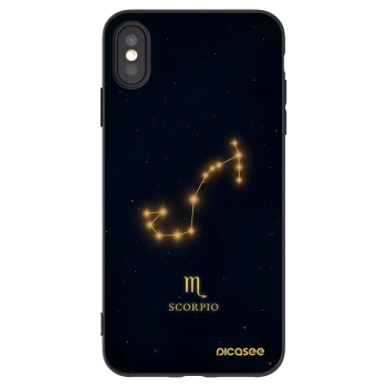 Picasee silikónový čierny obal pre Apple iPhone XS Max - SCORPIO