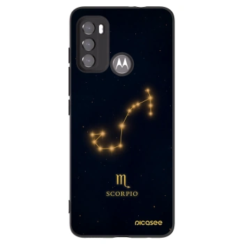 Picasee silikónový čierny obal pre Motorola Moto G60 - SCORPIO