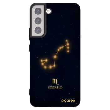 Picasee silikónový čierny obal pre Samsung Galaxy S22+ 5G - SCORPIO