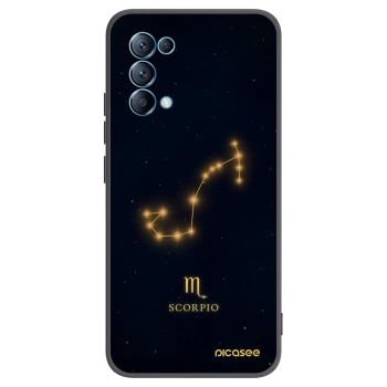 Picasee silikónový čierny obal pre OPPO A16s - SCORPIO