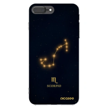 Picasee silikónový prehľadný obal pre Apple iPhone 8 Plus - SCORPIO