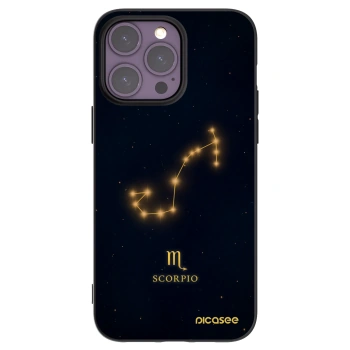 Picasee silikónový čierny obal pre Apple iPhone 14 Pro Max - SCORPIO