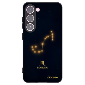 Picasee silikónový čierny obal pre Samsung Galaxy S23 5G - SCORPIO