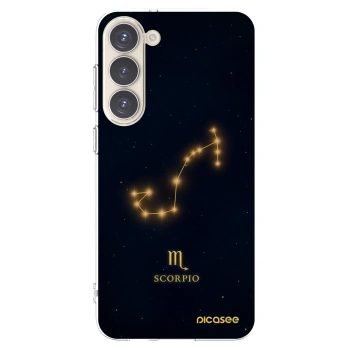Picasee silikónový prehľadný obal pre Samsung Galaxy S23+ 5G - SCORPIO