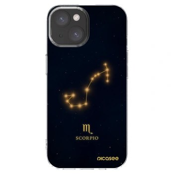 Picasee silikónový prehľadný obal pre Apple iPhone 15 - SCORPIO
