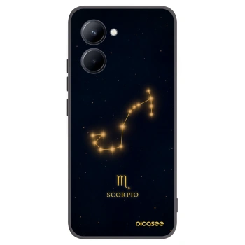 Picasee silikónový čierny obal pre Realme C33 (2023) - SCORPIO