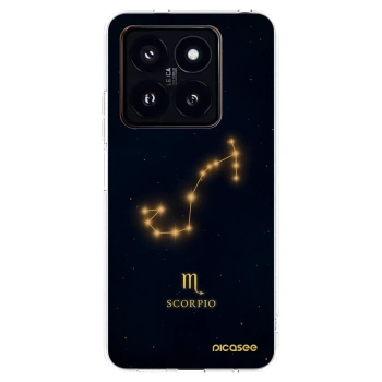 Picasee silikónový prehľadný obal pre Xiaomi 14 Pro - SCORPIO