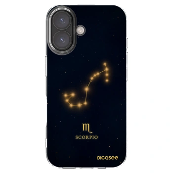 Picasee silikónový prehľadný obal pre Apple iPhone 16 - SCORPIO