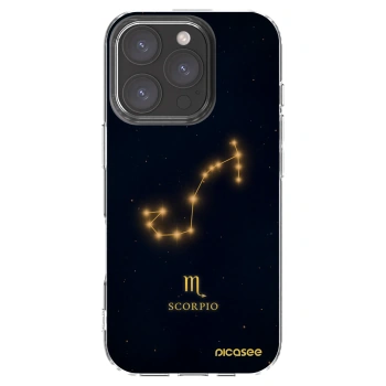 Picasee silikónový prehľadný obal pre Apple iPhone 16 Pro - SCORPIO