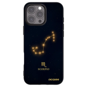 Picasee silikónový čierny obal pre Apple iPhone 16 Pro Max - SCORPIO