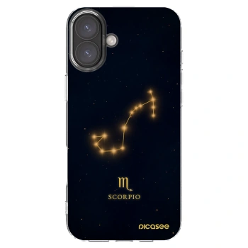 Picasee silikónový prehľadný obal pre Apple iPhone 16 Plus - SCORPIO