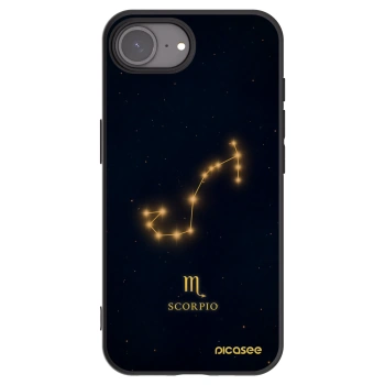 Picasee silikónový čierny obal pre Apple iPhone 16e - SCORPIO
