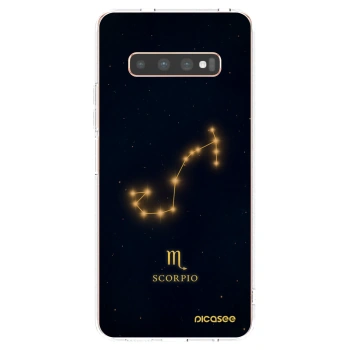 Picasee silikónový prehľadný obal pre Samsung Galaxy S10 Plus G975 - SCORPIO