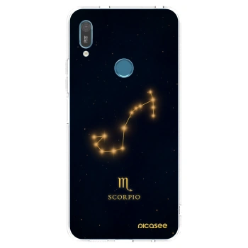 Picasee silikónový prehľadný obal pre Huawei Y6 2019 - SCORPIO