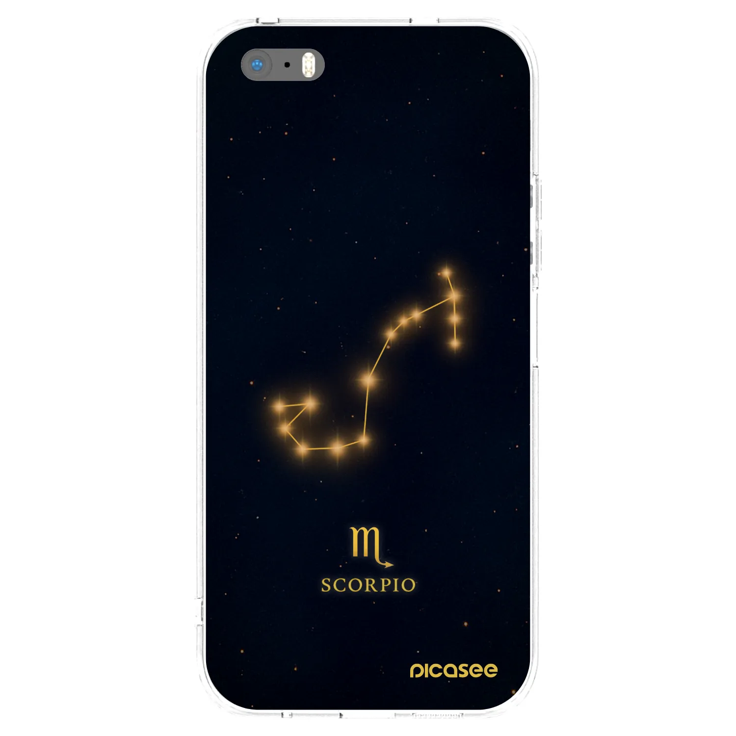 Picasee silikónový prehľadný obal pre Apple iPhone 5/5S/SE - SCORPIO