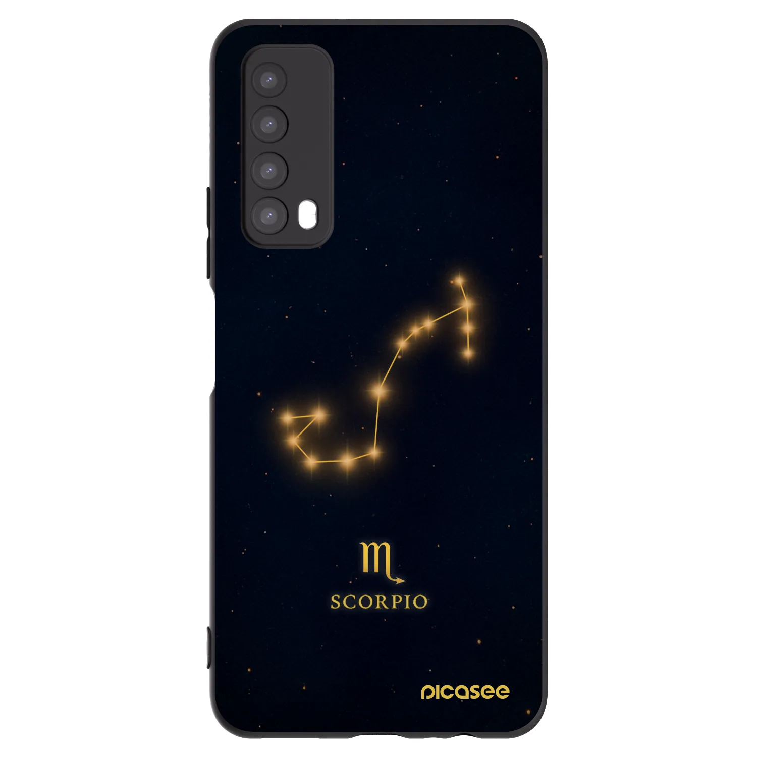 Picasee silikónový čierny obal pre Huawei P Smart 2021 - SCORPIO