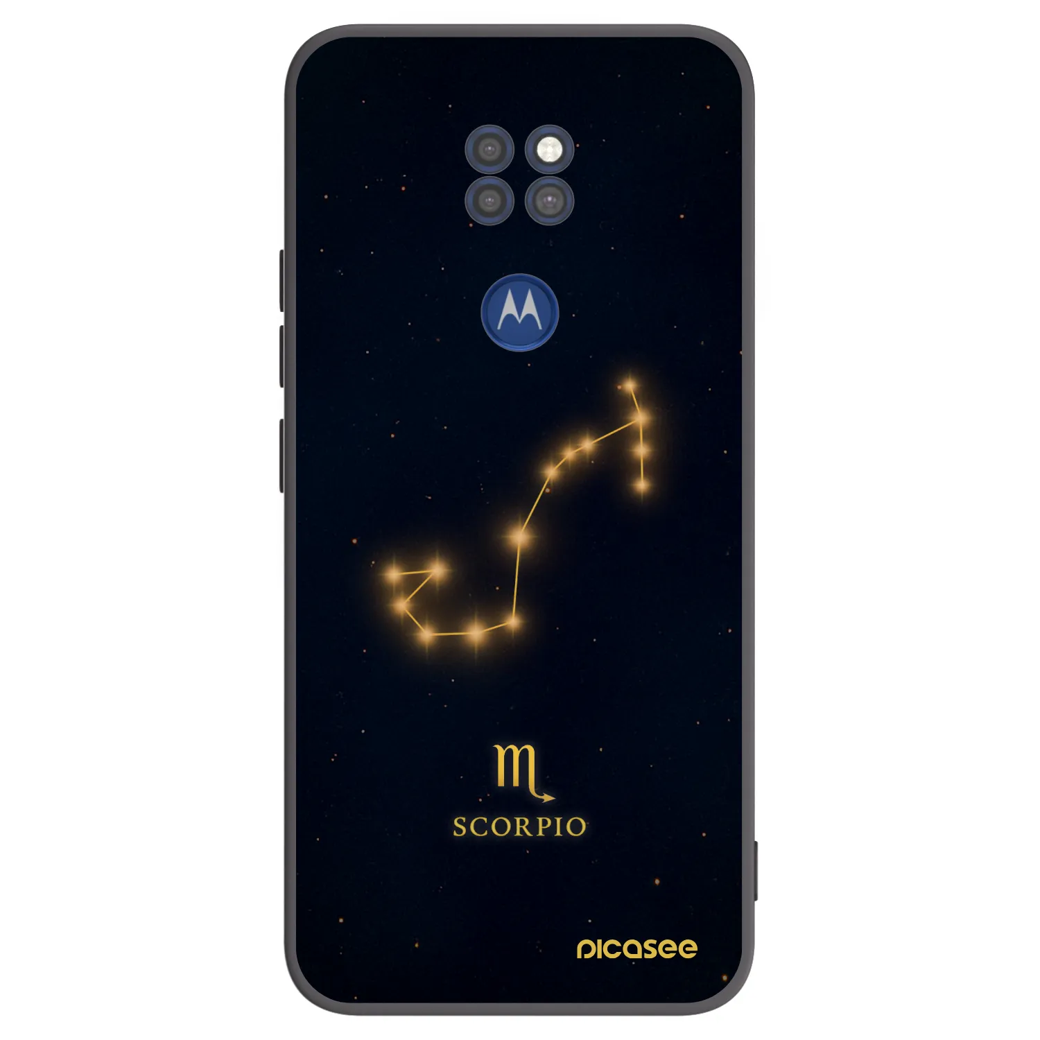 Picasee silikónový čierny obal pre Motorola Moto G9 Play - SCORPIO