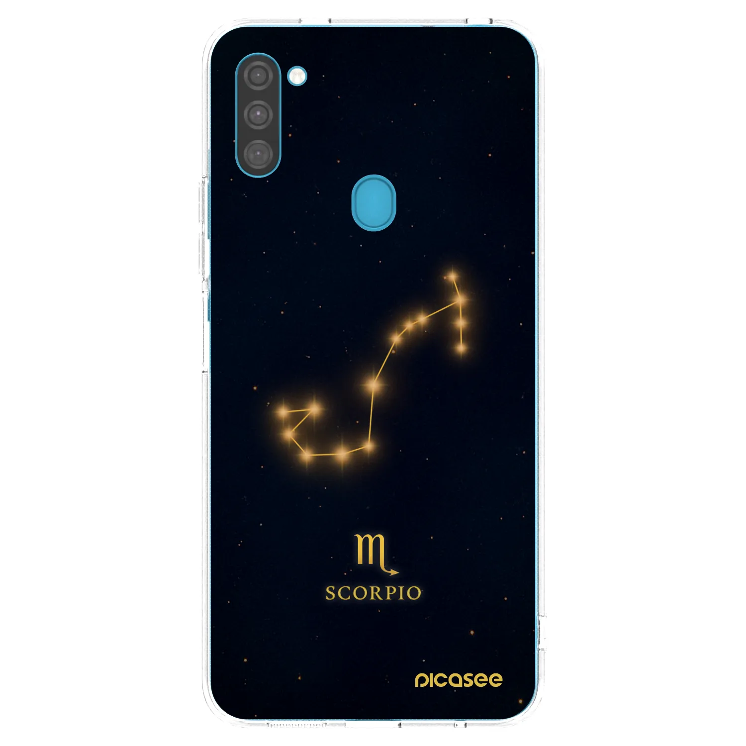 Picasee silikónový prehľadný obal pre Samsung Galaxy M11 - SCORPIO