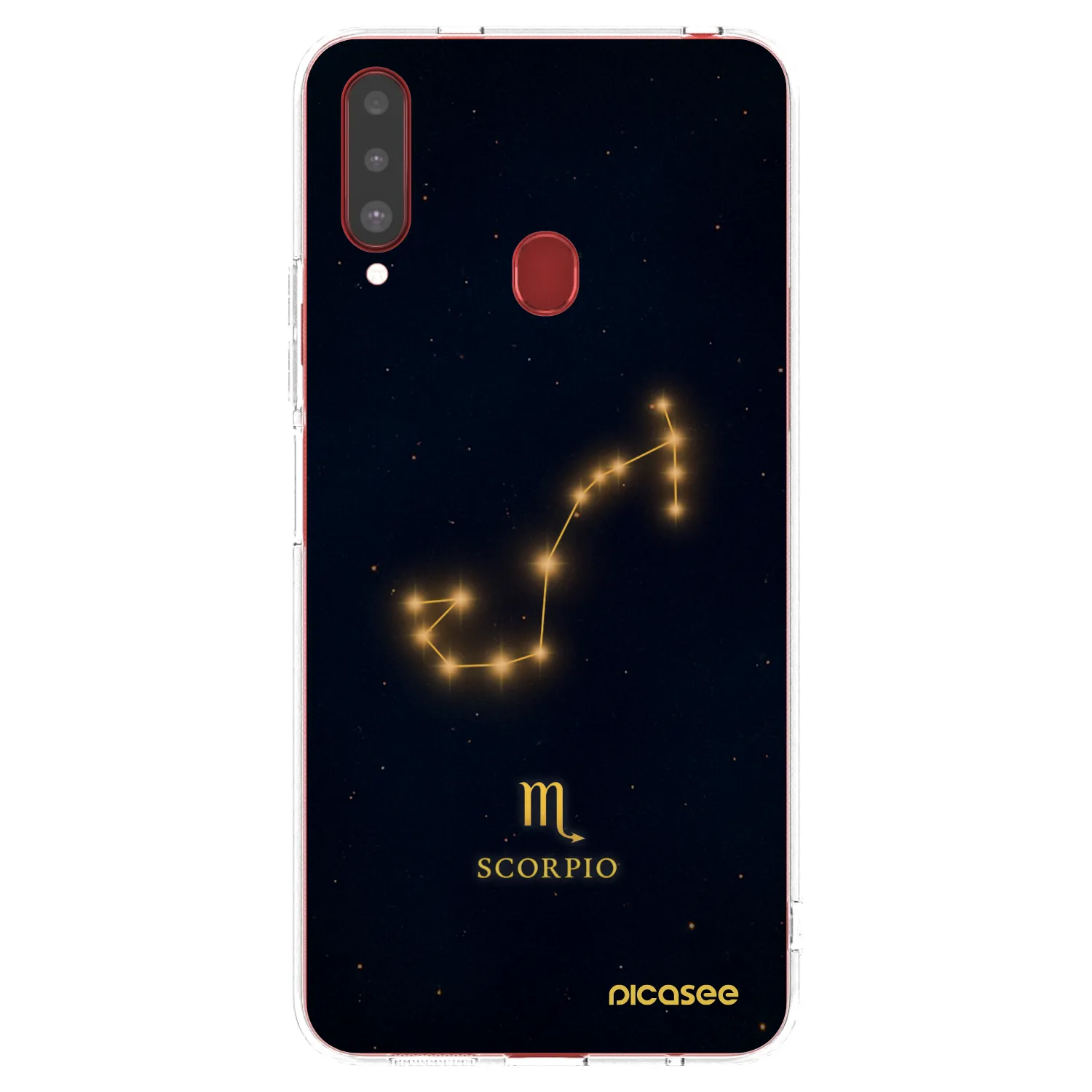 Picasee silikónový prehľadný obal pre Samsung Galaxy A20s - SCORPIO
