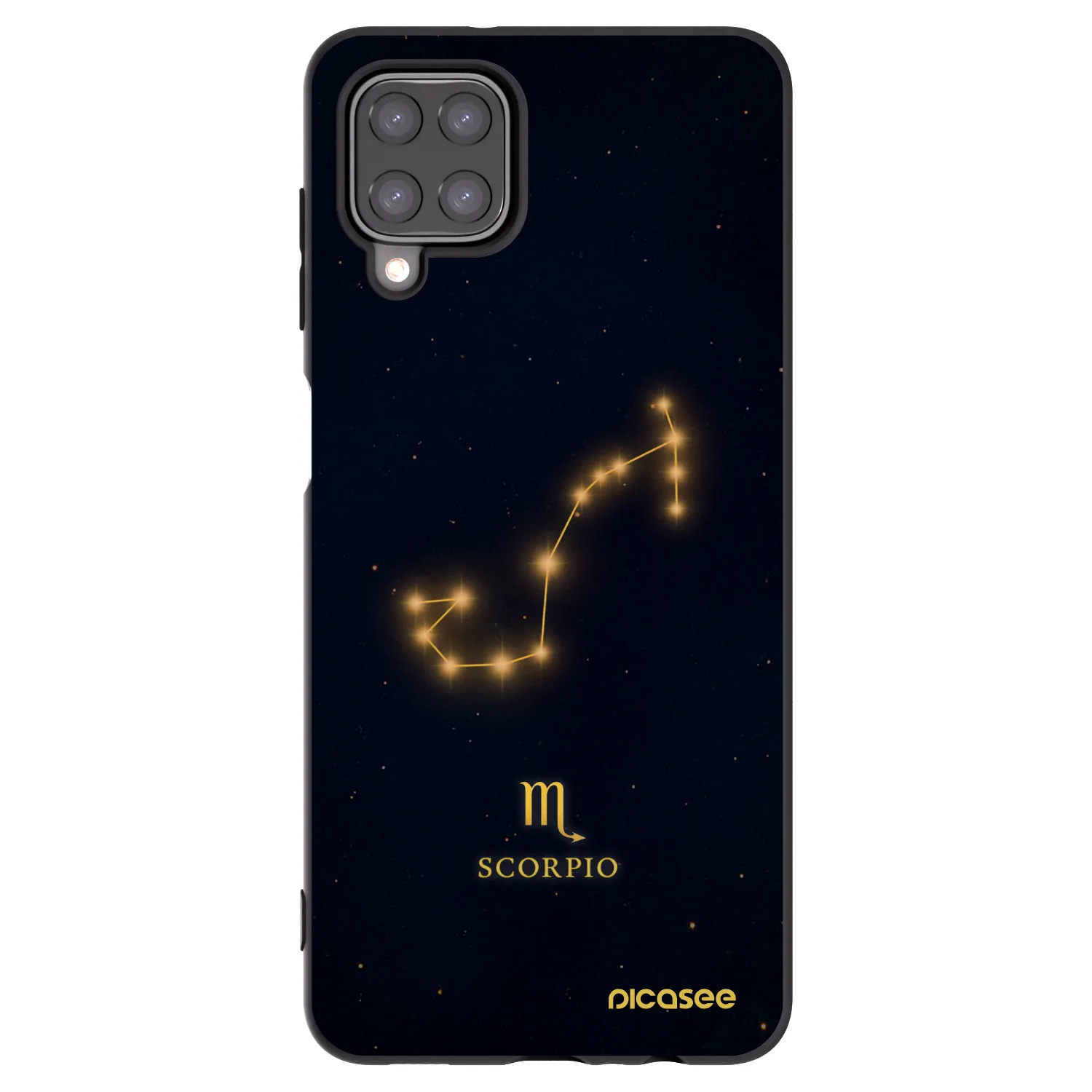 Picasee silikónový čierny obal pre Samsung Galaxy A12 A125F - SCORPIO