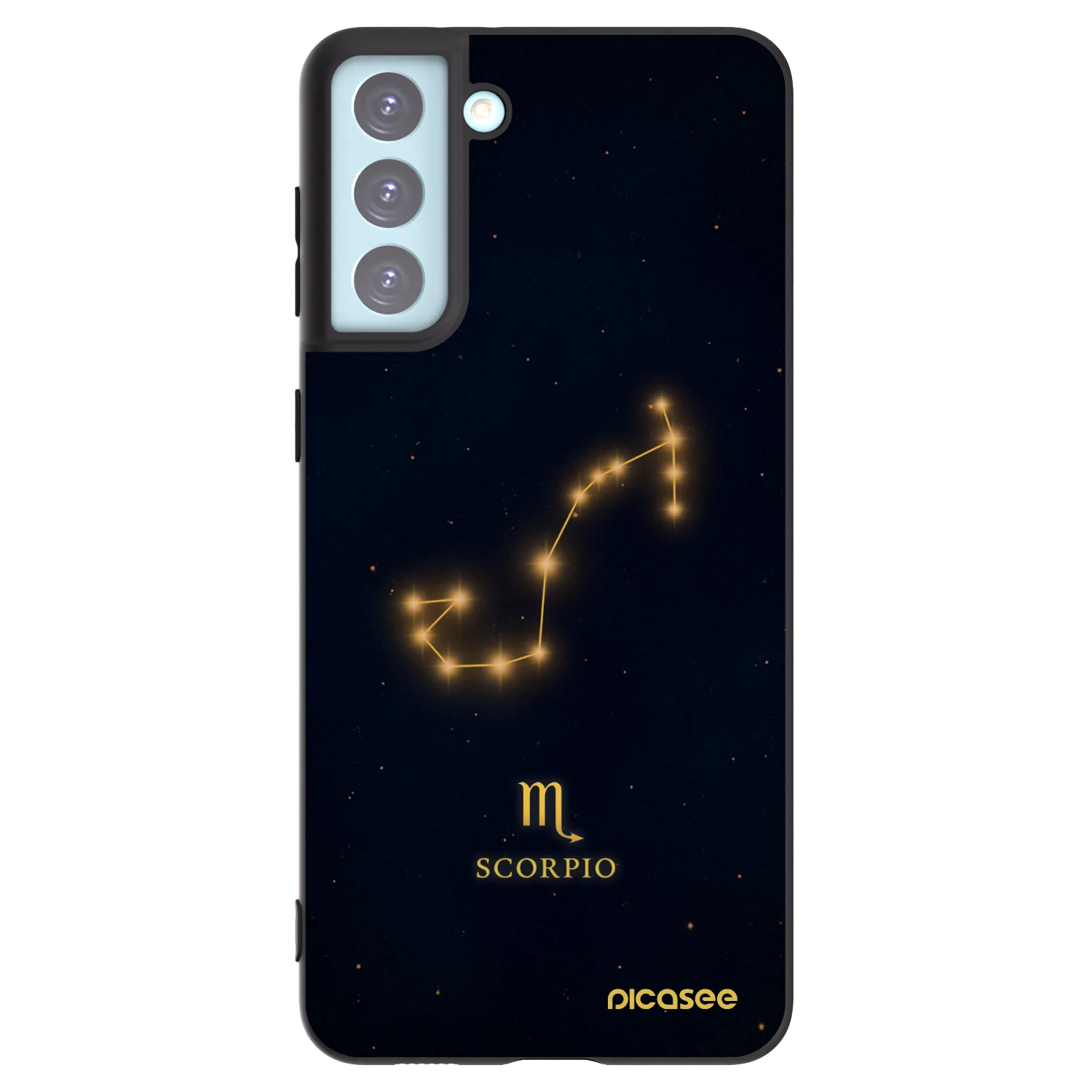 Picasee silikónový čierny obal pre Samsung Galaxy S21+ 5G G996F - SCORPIO