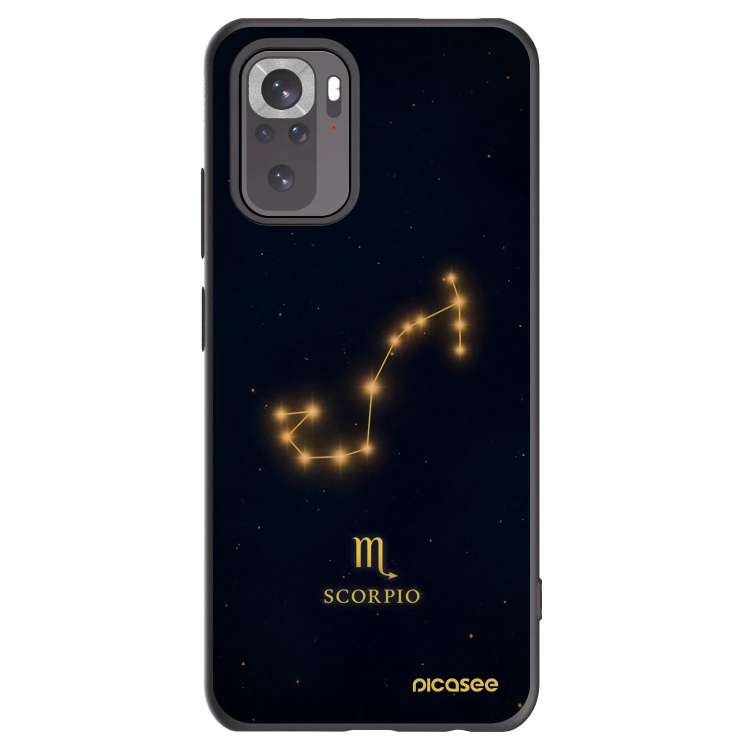 Picasee silikónový čierny obal pre Xiaomi Redmi Note 10 - SCORPIO