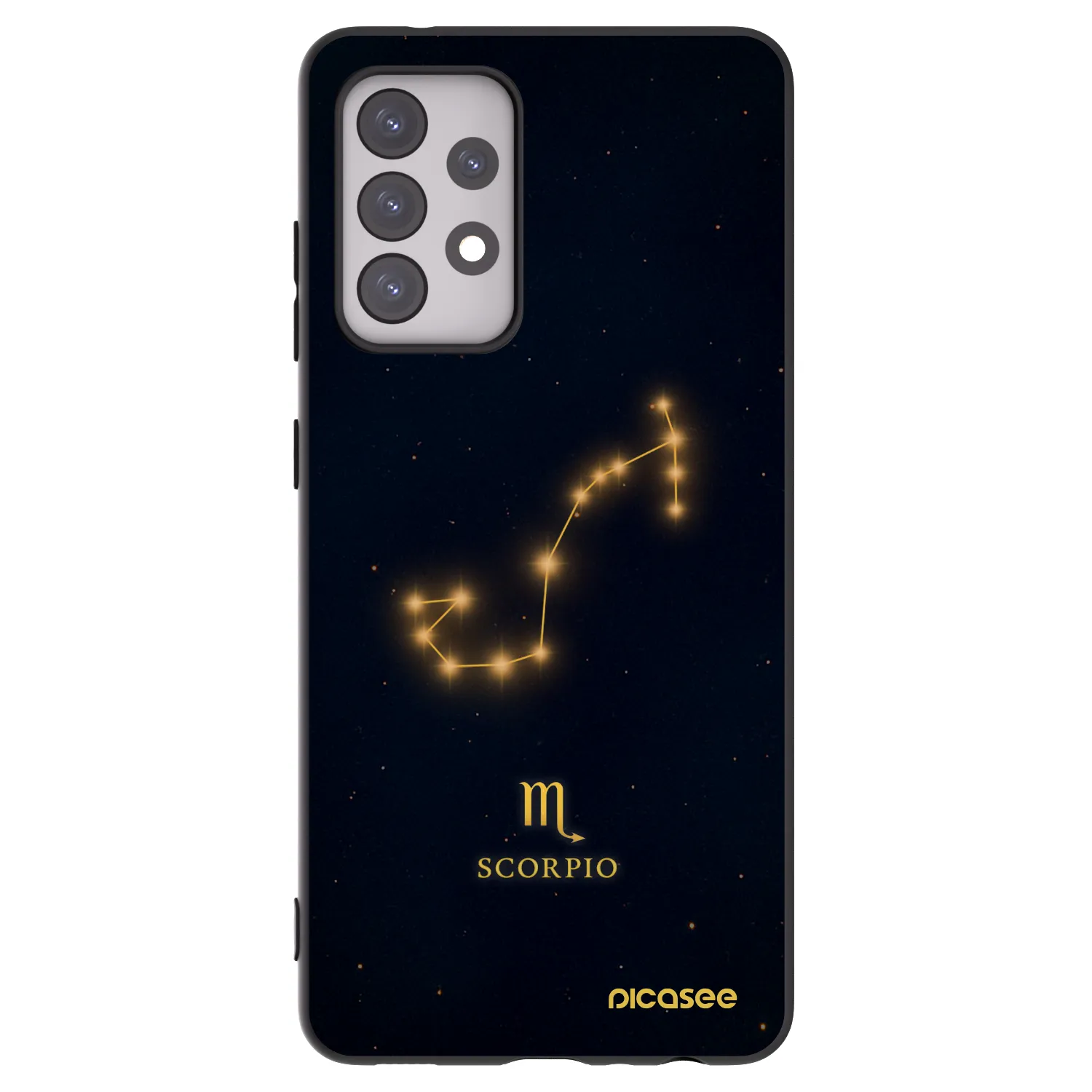 Picasee silikónový čierny obal pre Samsung Galaxy A52 5G A525F - SCORPIO
