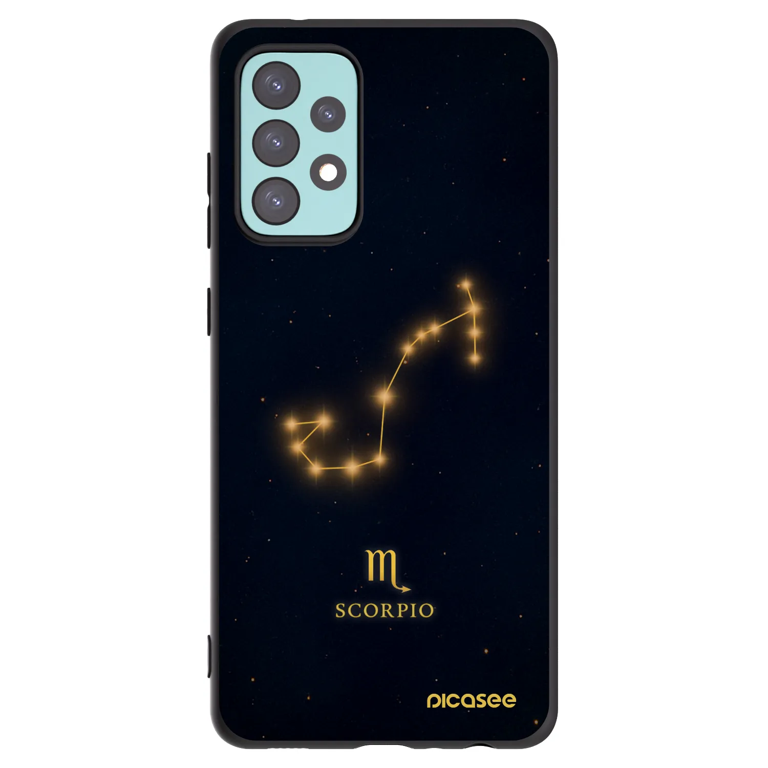 Picasee silikónový čierny obal pre Samsung Galaxy A72 A725F - SCORPIO