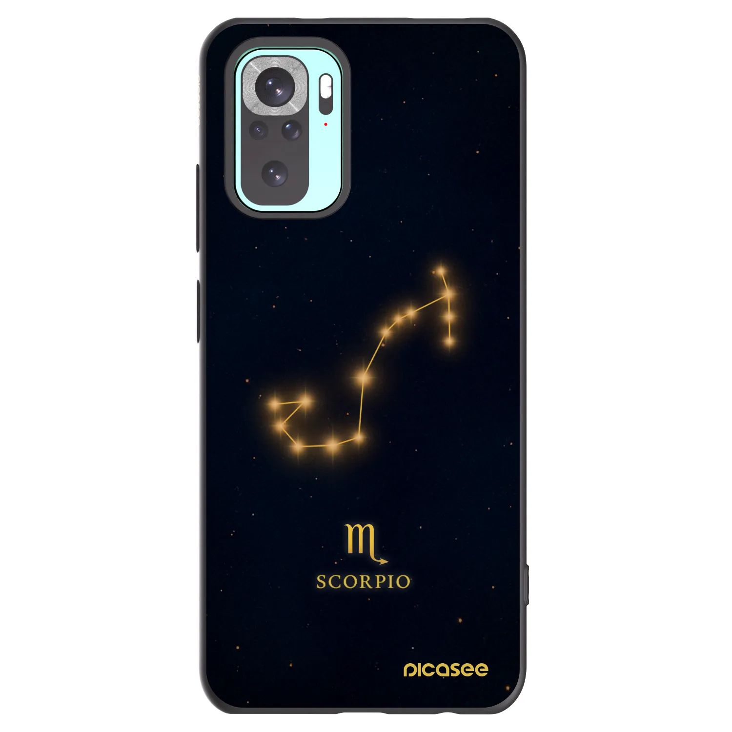 Picasee silikónový čierny obal pre Xiaomi Redmi Note 10 Pro - SCORPIO
