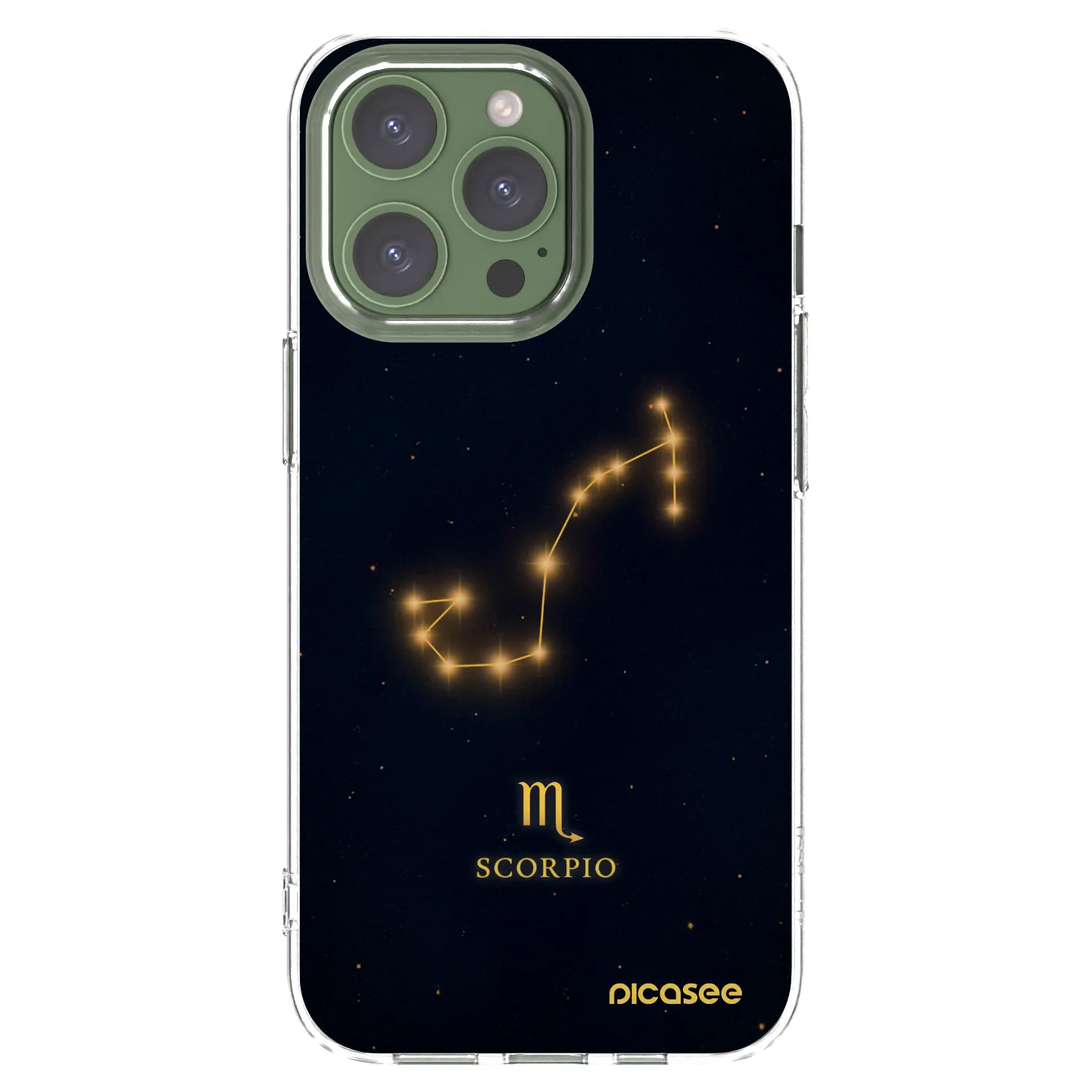 Picasee silikónový prehľadný obal pre Apple iPhone 13 Pro - SCORPIO
